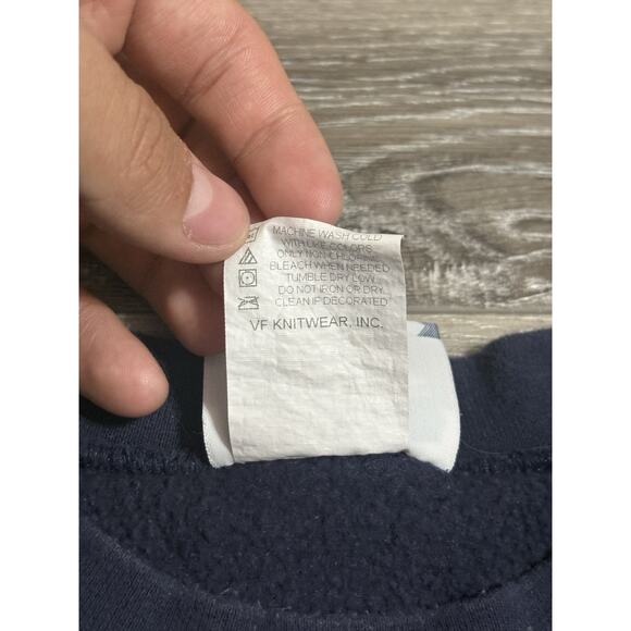 2000 Vintage Lee LCHS High School Blue Navy Sweater Crewneck - Men’s Large - Picture 6 of 10